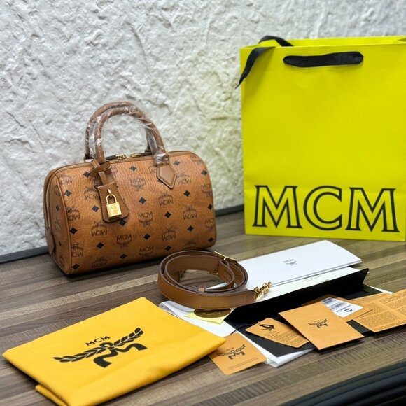 MCM EIla Visetos New Small Boston Bag - Picture 3 of 9